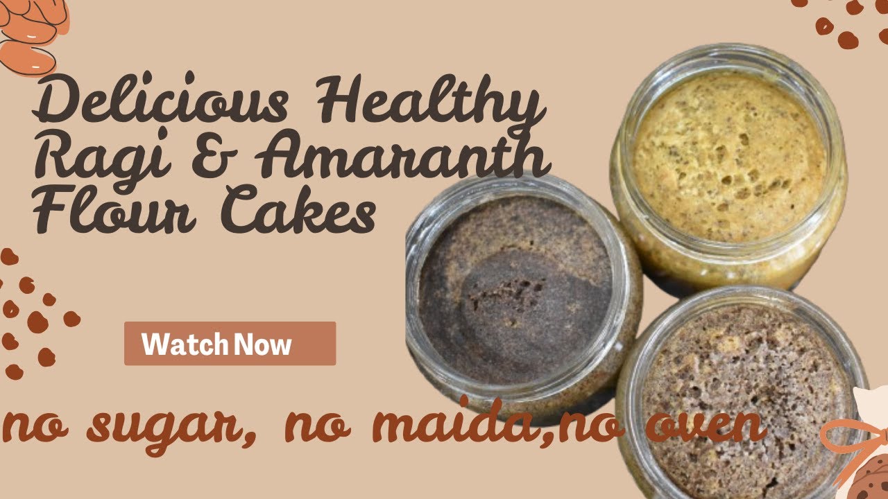 🧁Ragi / Amaranth Flour Healthy Chocolate Jar Cake | No Refined Sugar | No Oven | Quick & Easy Snack