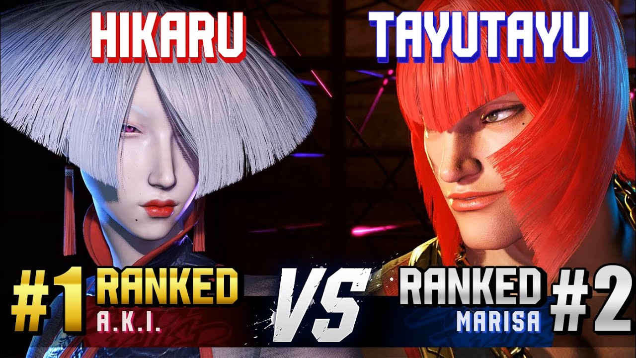 SF6 ▰ HIKARU (#1 Ranked A.K.I.) vs TAYUTAYU (#2 Ranked Marisa) ▰ Ranked Matches