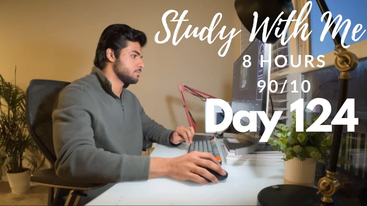 8 Hour Live Study With Me|Medical Student| 90/10 Pomodoro 🍅| Rain Sounds🌧️|Day 124