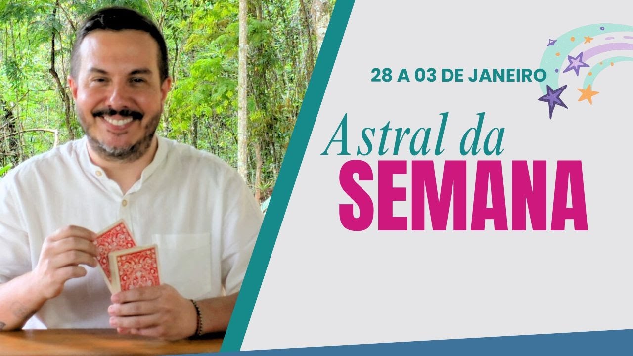 CARTA E ASTRAL  DA SEMANA - 28 a 03 de JANEIRO 2026 | Andr&eacute; Mantovanni