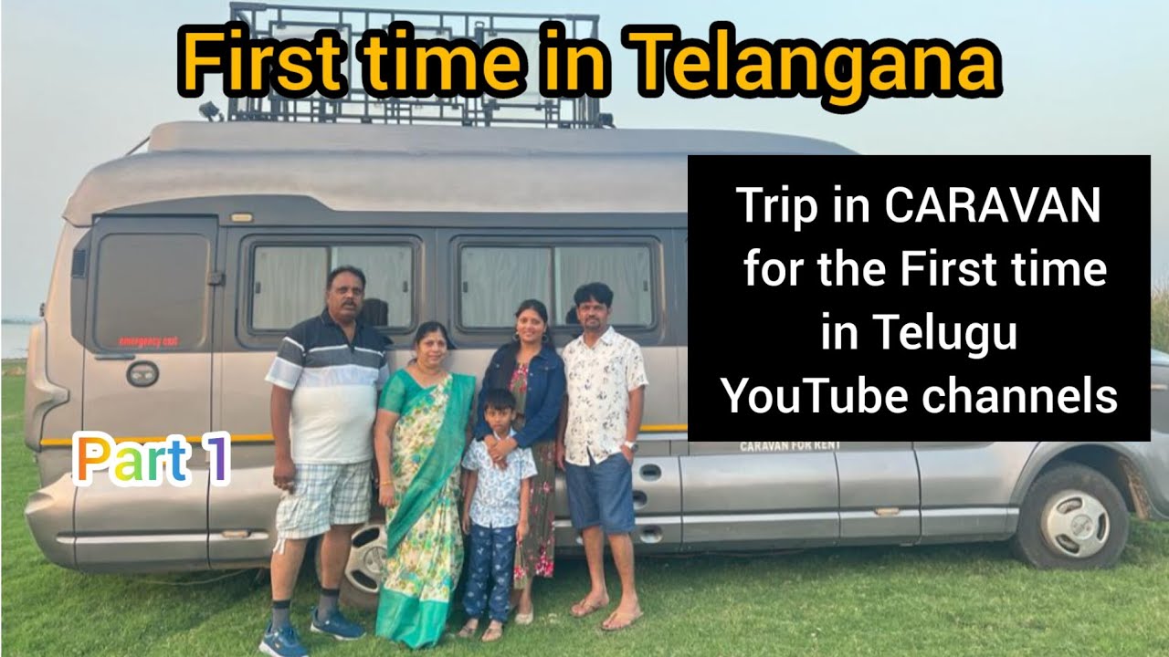 Trip in caravan PART 1 || Caravan vlog for the First time ever in Telugu YouTube channels #hyderabad