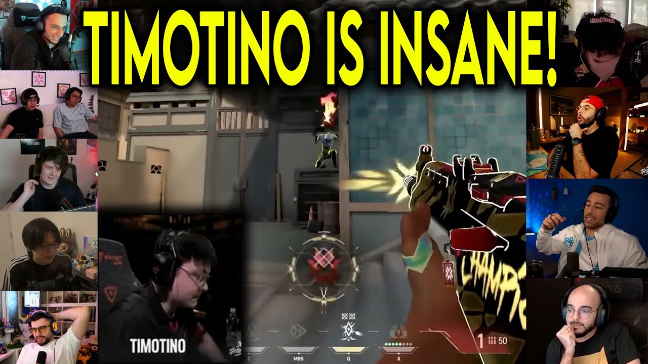 Valorant Streamers Reacts To 100T Timotino Insane 4k Against Sentinels In VCT
