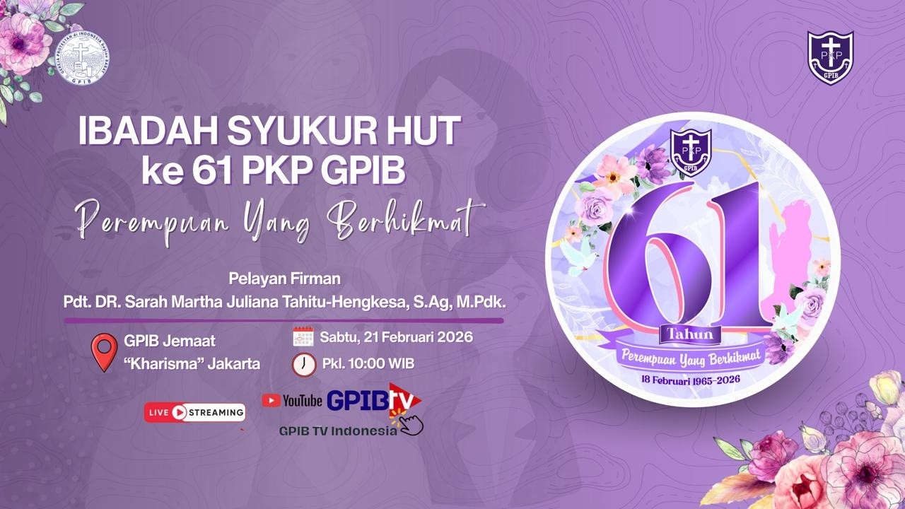 IBADAH SYUKUR HUT Ke 61 PELKAT PKP GPIB | LIVE EVENT