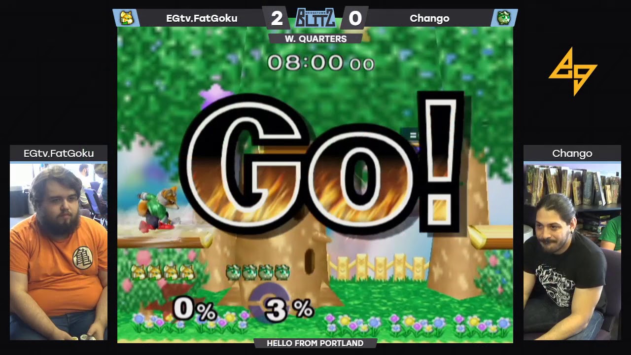 EGtv.FatGoku (Fox) vs. Chango (Puff) | SSBM WQF | BTB2