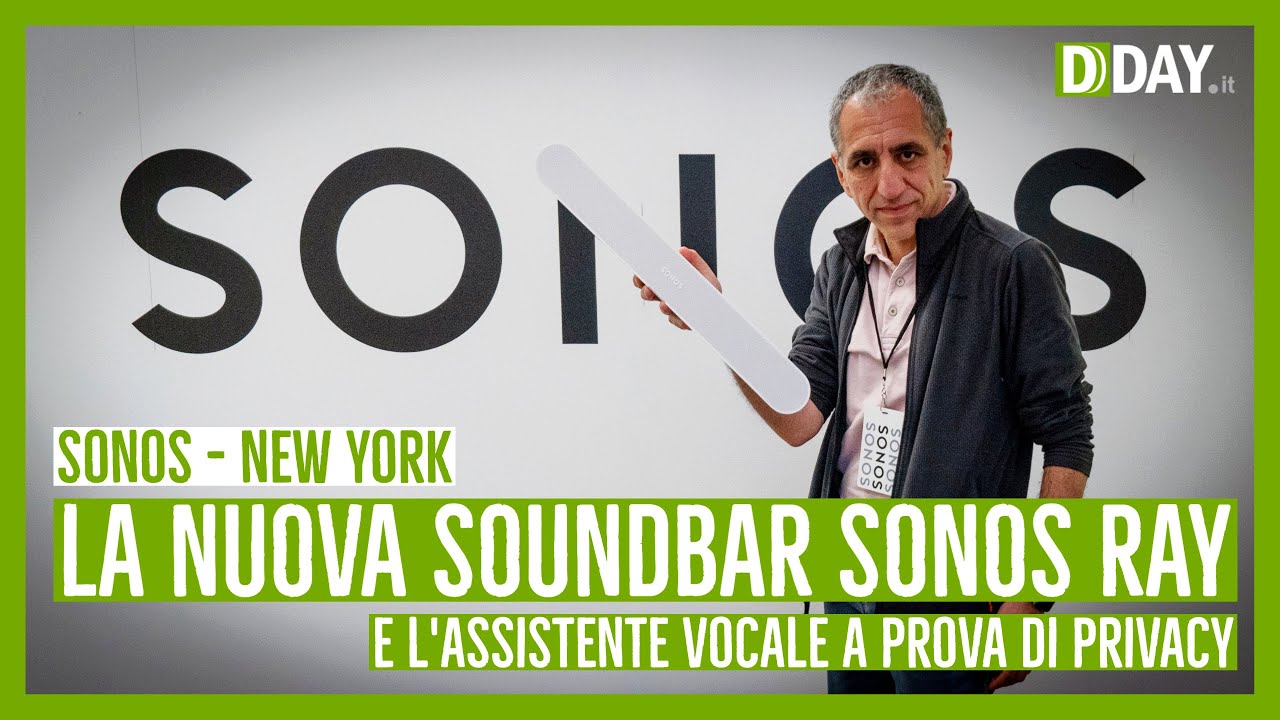 Il lancio della nuova soundbar Sonos Ray e dell'assistente vocale Sonos
