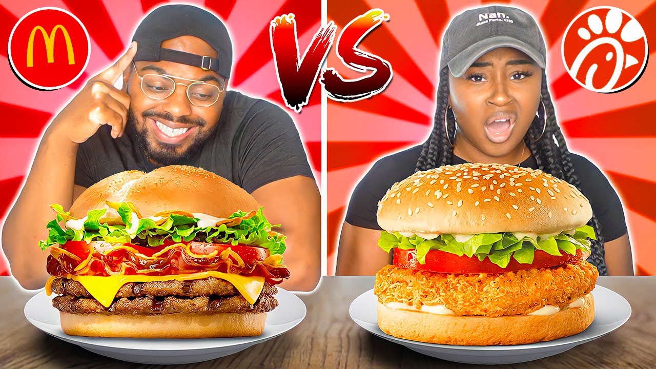 MCDONALDS VS CHICK FIL A FOOD CHALLENGE
