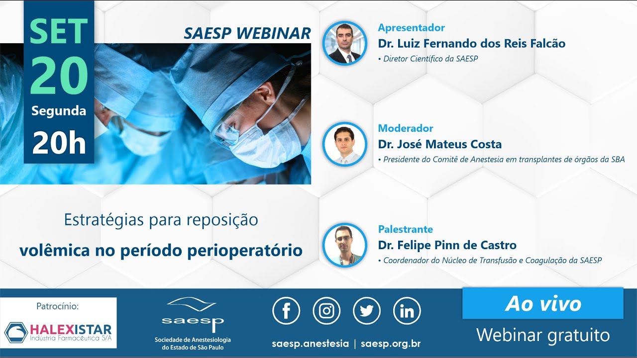 Estratégias para reposição volêmica no perpiodo perioperatório