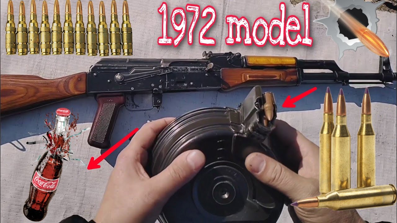 1972 model with 75 round drum 7.62&times;39 mm #ak47 #akm #kalashnikov