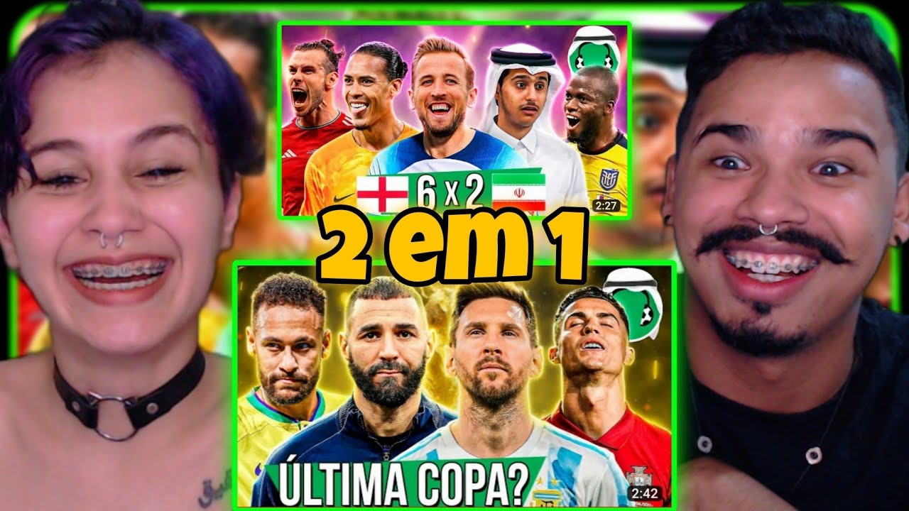 REACT 2 em 1 A COPA COMEÇOU FERVENDO | A ÚLTIMA COPA DESSES CRAQUES | FutParódias | copa do mundo!