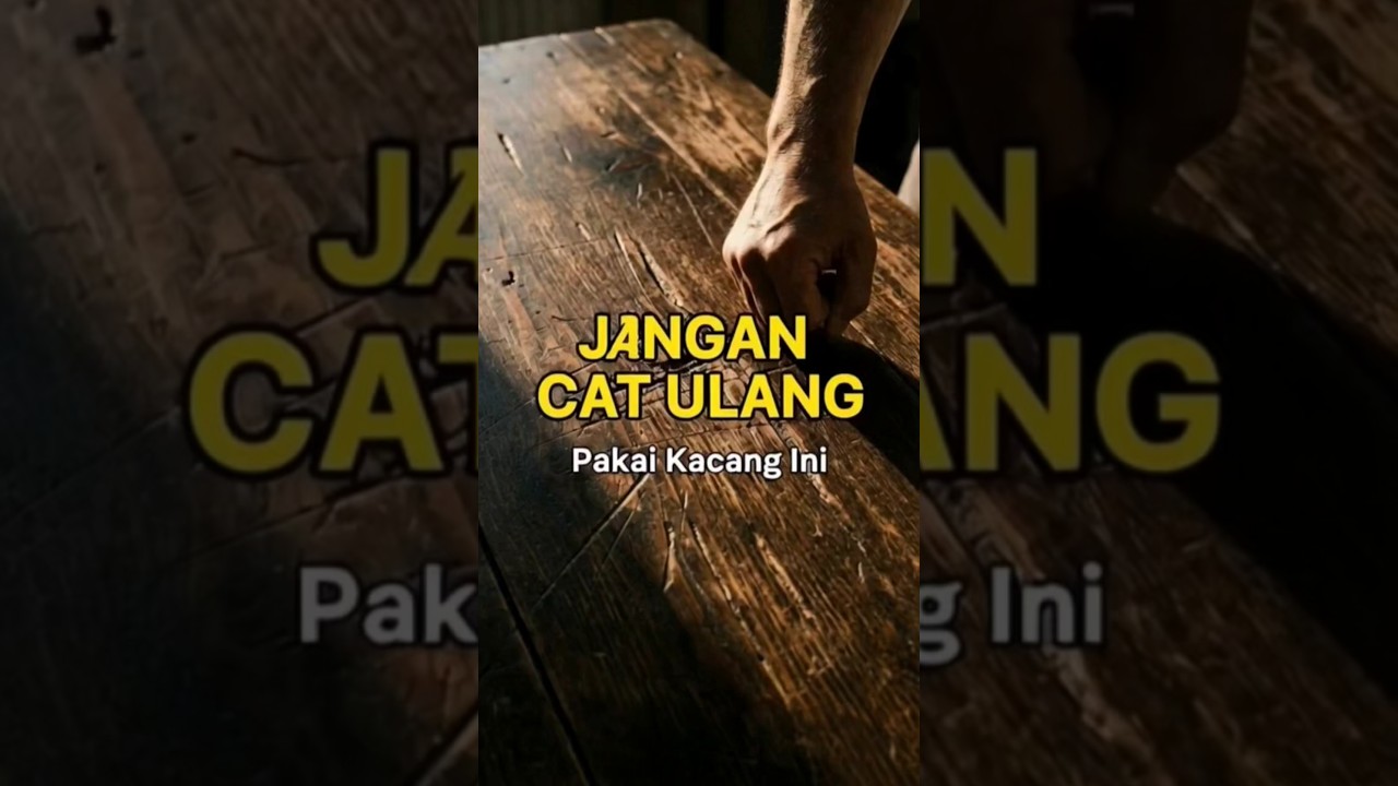 Meja Kayu Baret? Jangan Cat Ulang! Gosok Kenari, Langsung Samar 😱 