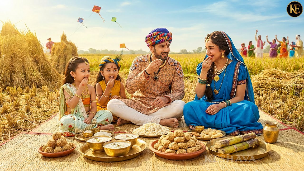 पतंगों के बीच संक्रांति की दावत, बाल कान्हा-राधा का प्यारा पल || YMKN || यशोमती मैय्या के नंदलाला