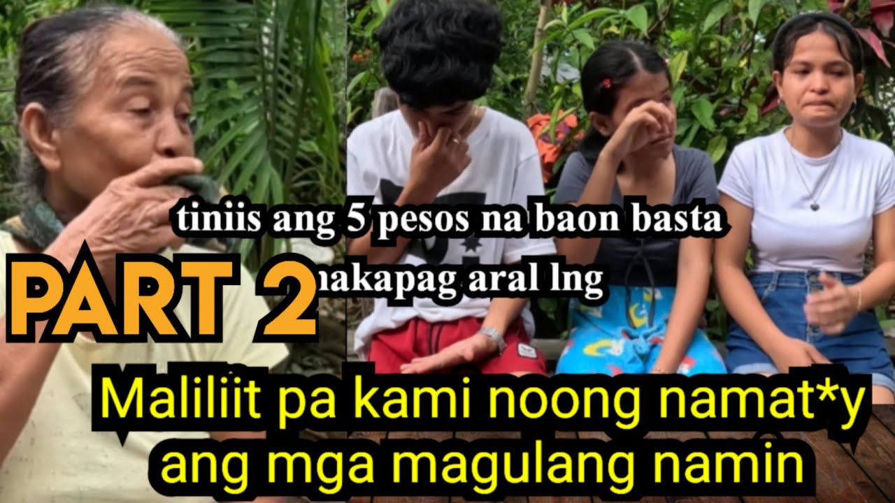 Part 2 Lola ang nag aaruga napapalaki sa mga apong naiwan sa pumanaw na mga magulang ll Rene OC