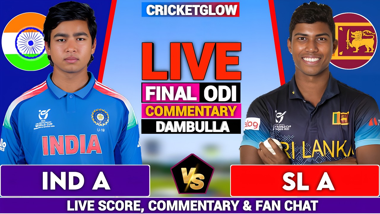 🔴Live: Sri Lanka A vs India A, Live Analysis,Final ODI Match 2026 | IND A vs SL A Live Cricket Match
