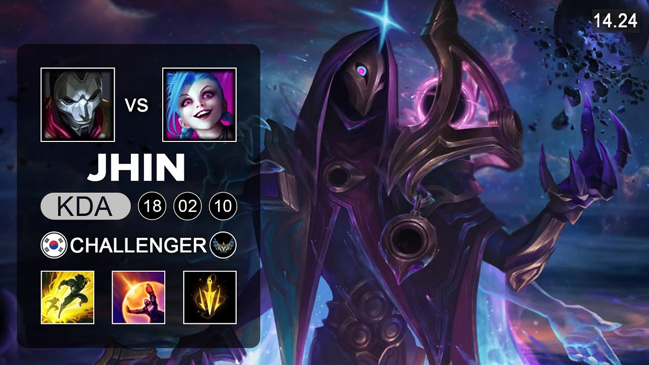 Jhin vs Jinx ADC - KR Challenger - Patch 14.24 Season 14