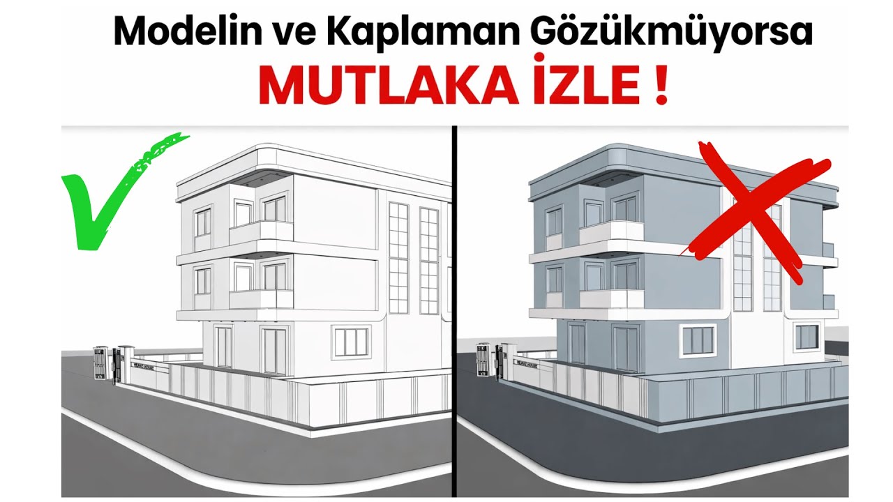 Sketchup Modelin ve Kaplaman Gözükmüyorsa MUTLAKA İZLE !