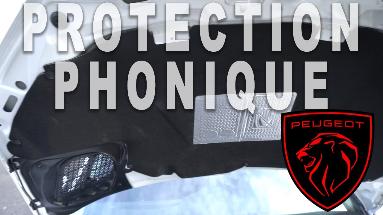 Changer la protection thermique phonique du capot moteur - Peugeot 206 (Utiliser un emporte pièces)