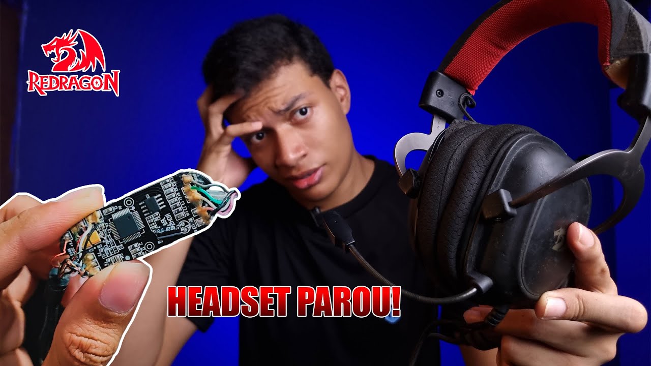 COMO CONSERTEI O HEADSET ZEUS X DA REDRAGON! (Parte principal em 10:00)