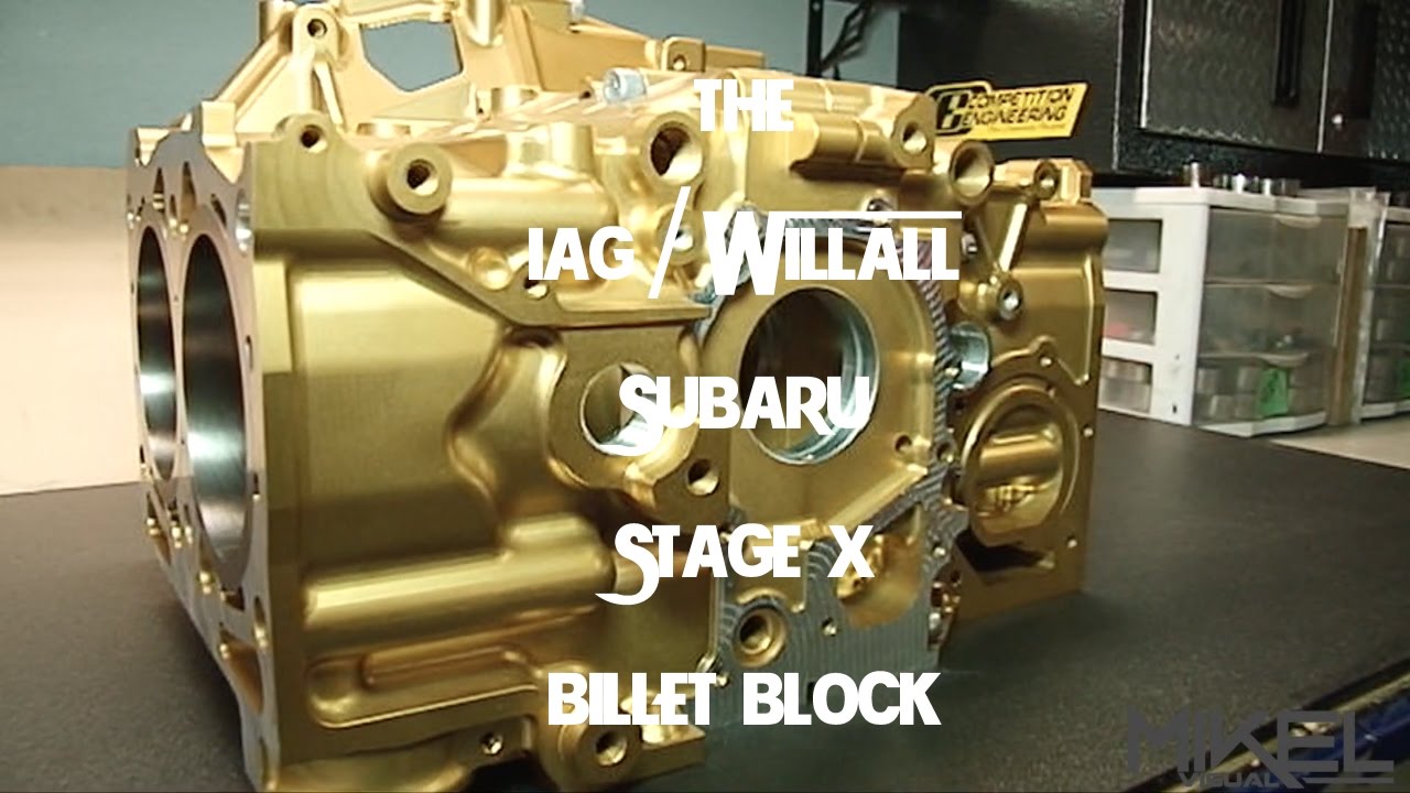 Subaru 2.5L IAG Performance/WillAll Racing Gold Billet Block
