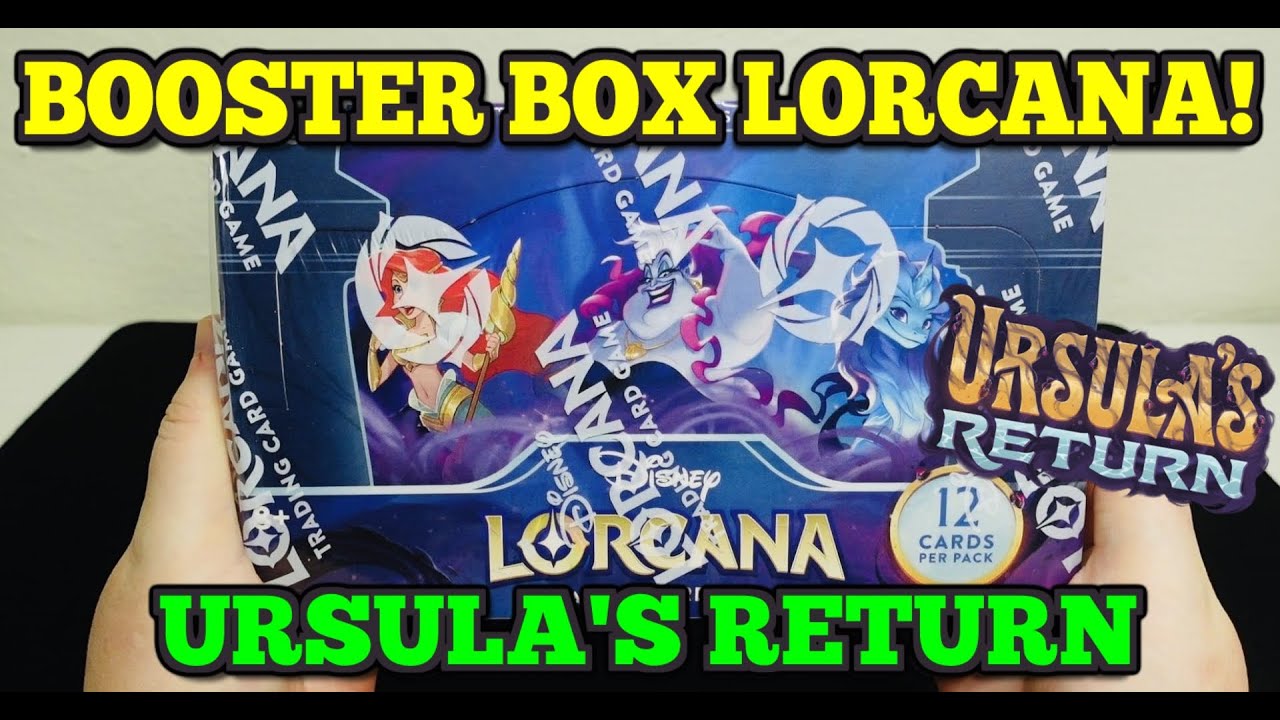 DISNEY LORCANA: URSULA'S RETURN Booster Box Break! Kartičky Disney TCG! Unboxing!