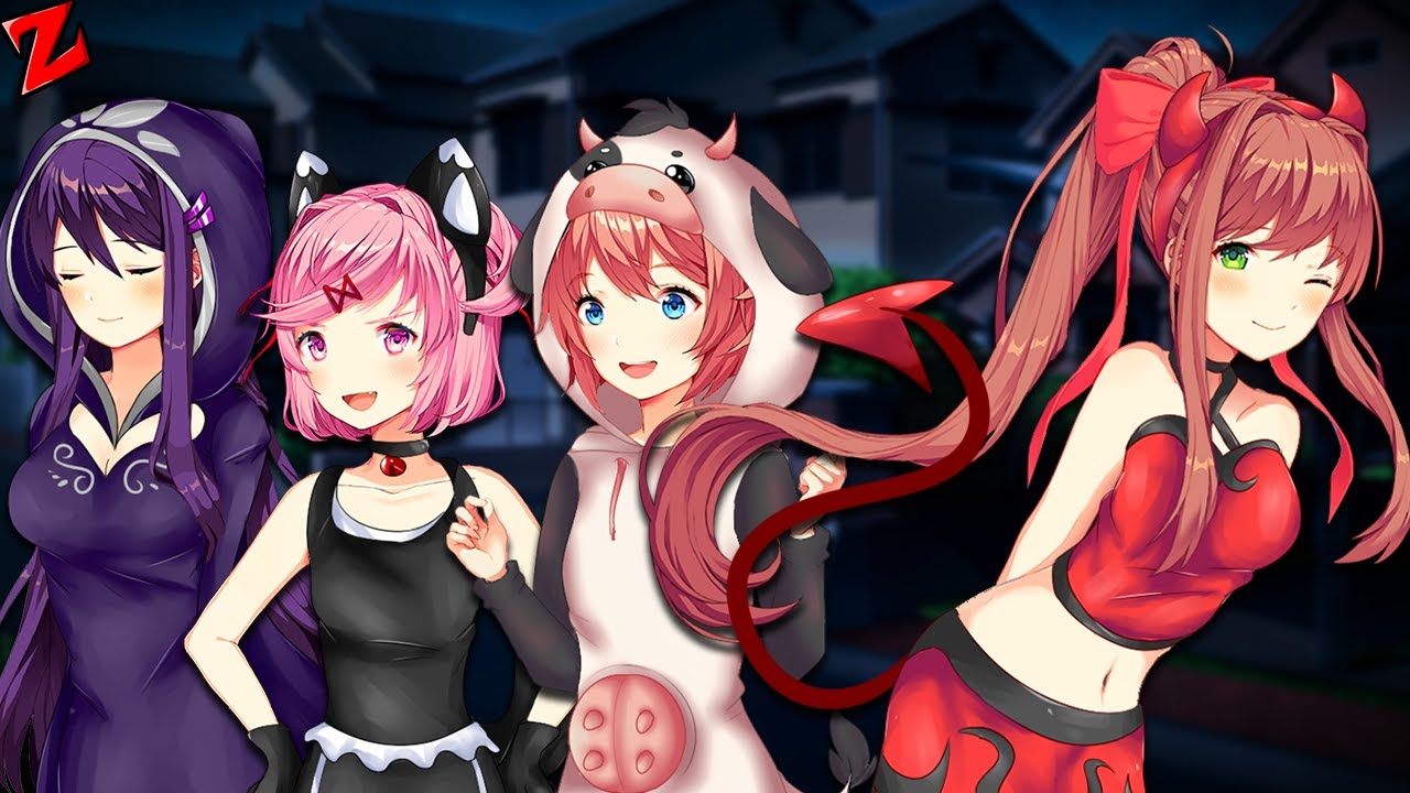 The Literature Club Goes Trick or Treating! (DDLC MOD)