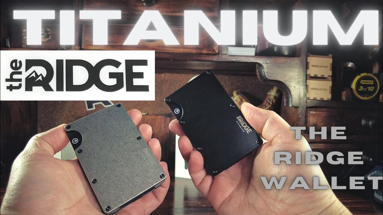 The Ridge Wallet - Titanium ¿Vale la pena comprarla? ( Stonewashed) Cartera Minimalista EDC Urbano