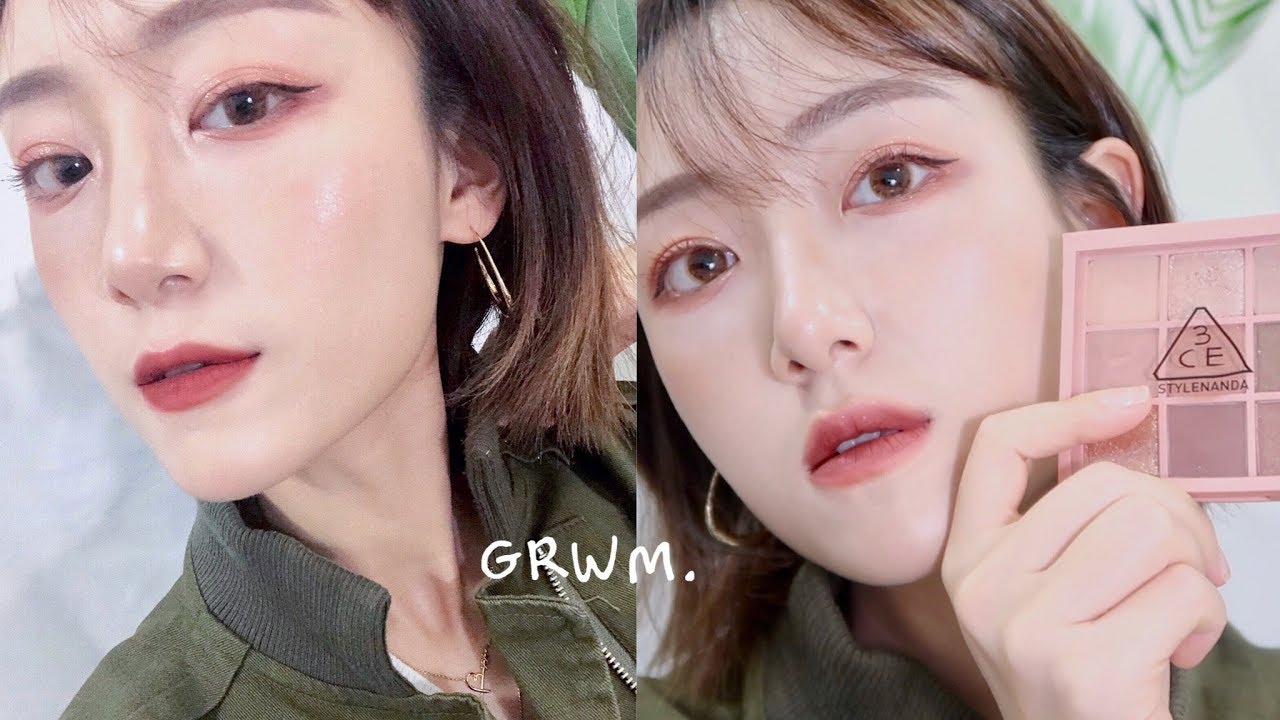 GRWM🖤用3CE眼影盤overtake化全妝 | 多莉gingerdeer