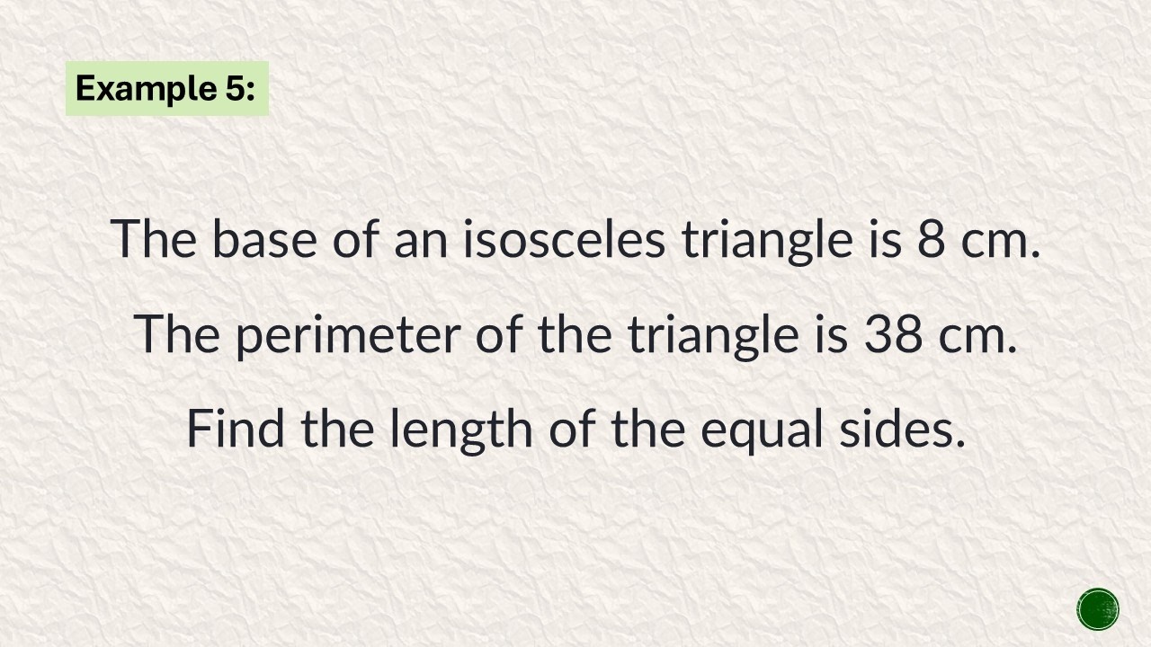 Word Problem 5 - Linear Equation