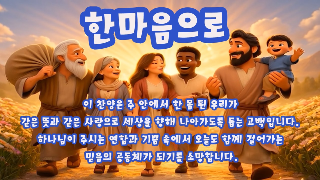 [CCM ] 한마음으로 | Healing CCM  #ccm #ccmworshipccm #빌립보서2장