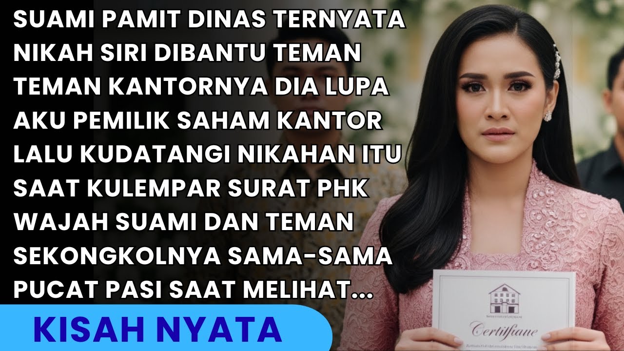 SUAMI PAMIT DINAS TERNYATA NIKAH SIRI DENGAN PELAKOR DIBANTU TEMANNYA - MEREKA SYOK SAAT AKU HADIR..