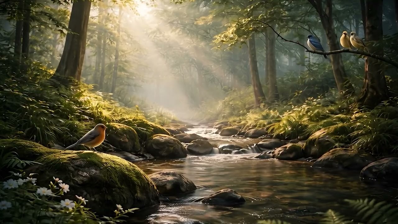 Bosque Sereno 🌿 Música Relajante con Pájaros para Dormir y Descansar