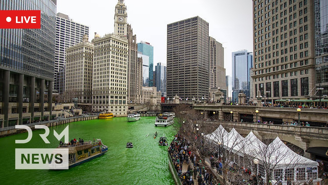 LIVE: Chicago Dyes Chicago River Green for St. Patrick's Day 2026 | Iconic Tradition | AQ15
