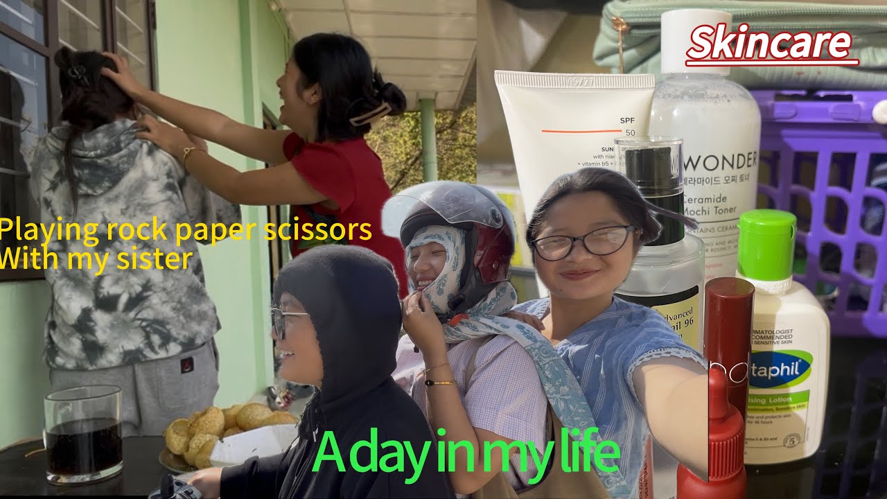Playing rock paper scissors with sister/a day in my life/arunachal Pradesh 