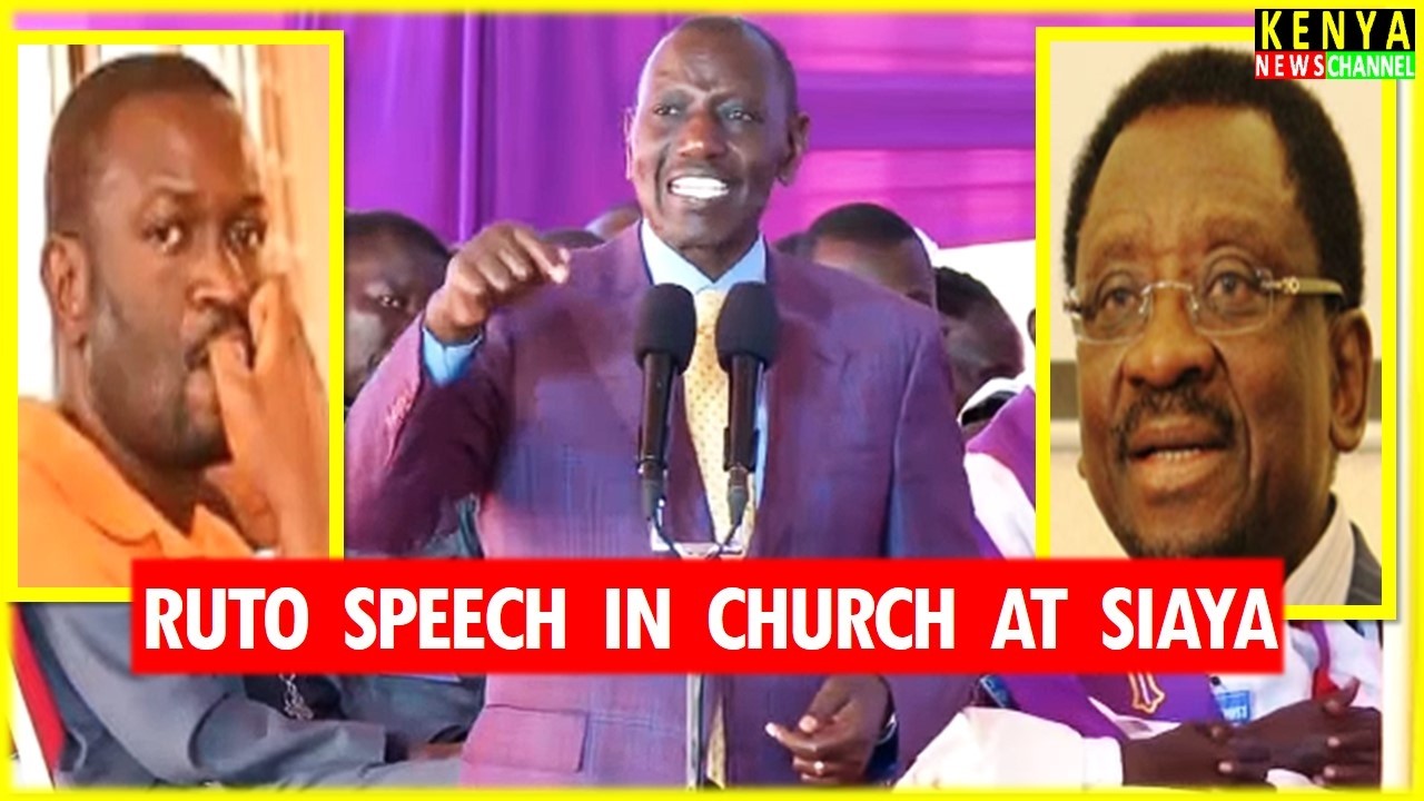 Ruto ANGRY speech today in Church at Bondo Siaya slamming Sifuna, Orengo, Gachagua, Matiangi Kalonzo