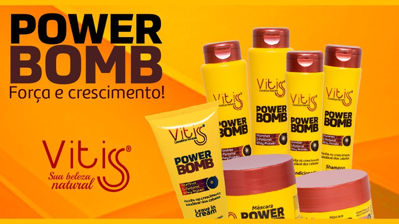 SORTEIO KIT COMPLETO POWER BOMB Vitiss Cosméticos! SORTEIO DIA:04/05/18