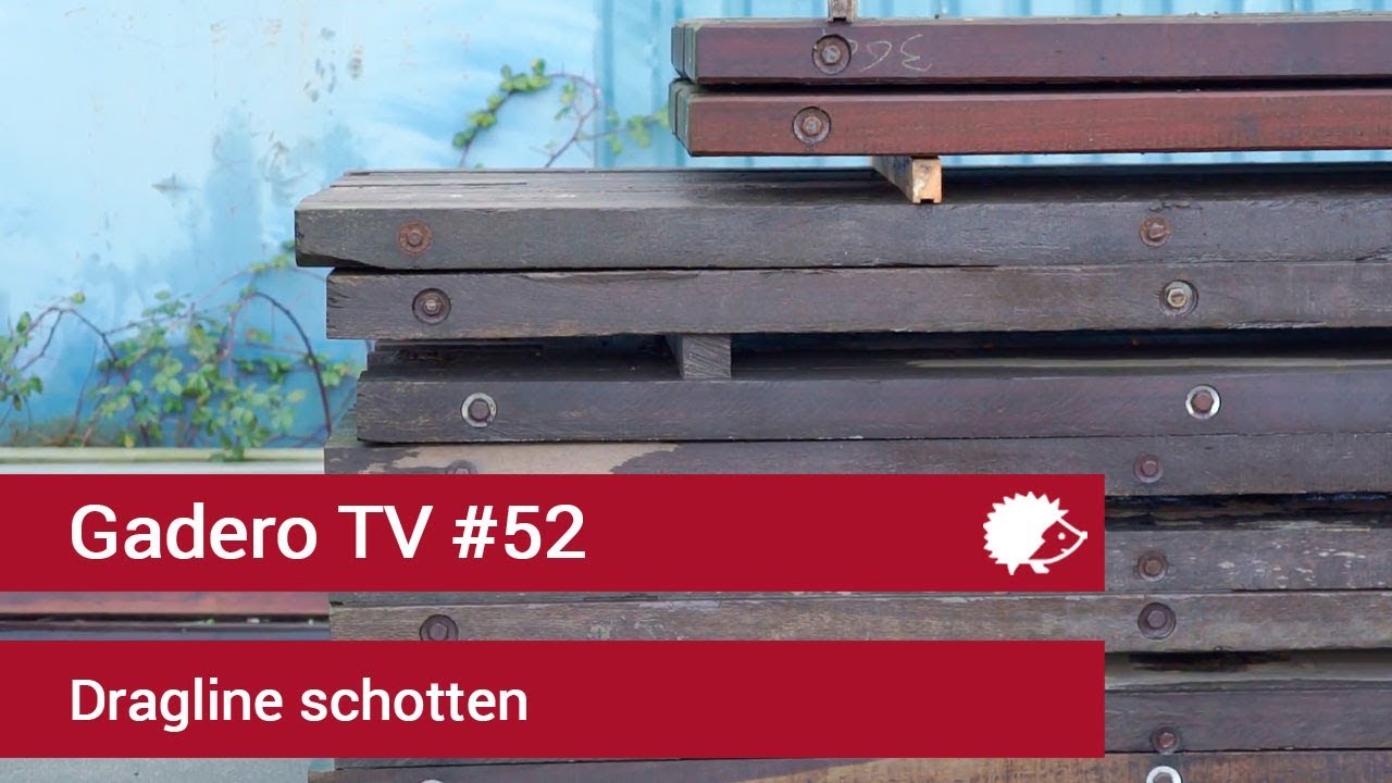 #52 Draglineschotten van Azobe hardhout