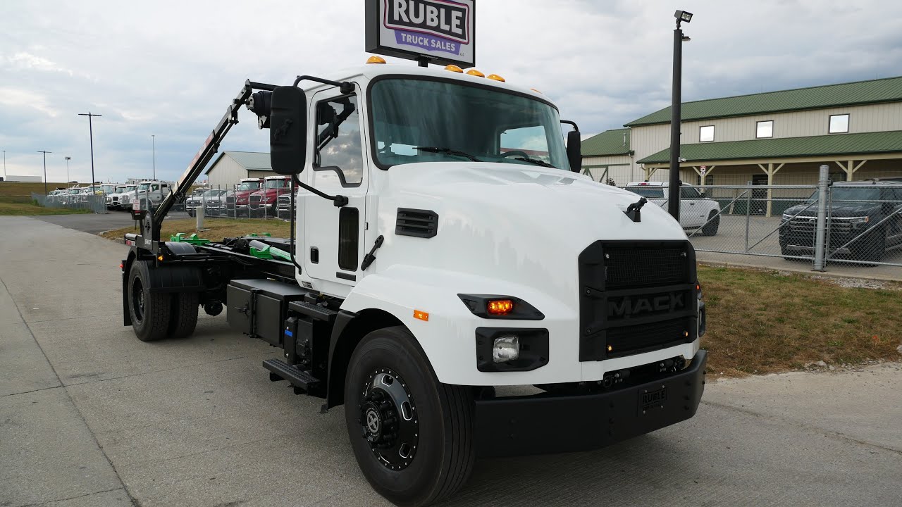 BLACKED OUT 2024 Mack MD w/ Palfinger T-22 M Hooklift