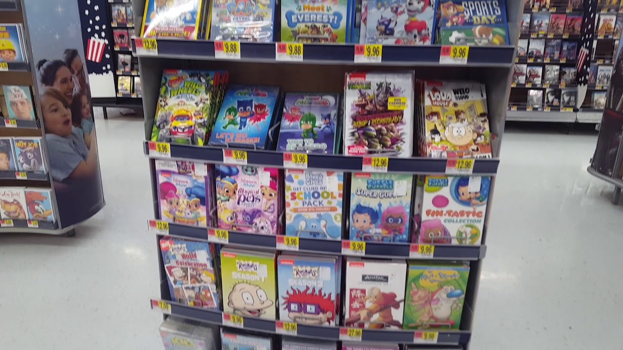Покупка фильмов в Walmart во время метели — Blu-Ray DVD, телешоу Nickelodeon Disney