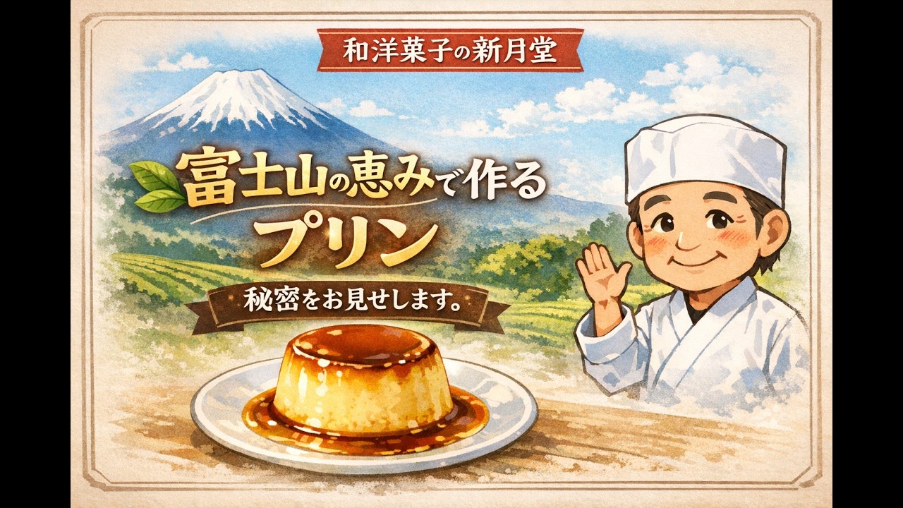 富士山の恵で作る秘伝のプリン！秘密を全て見せちゃいます〜30年でたどり着いた味