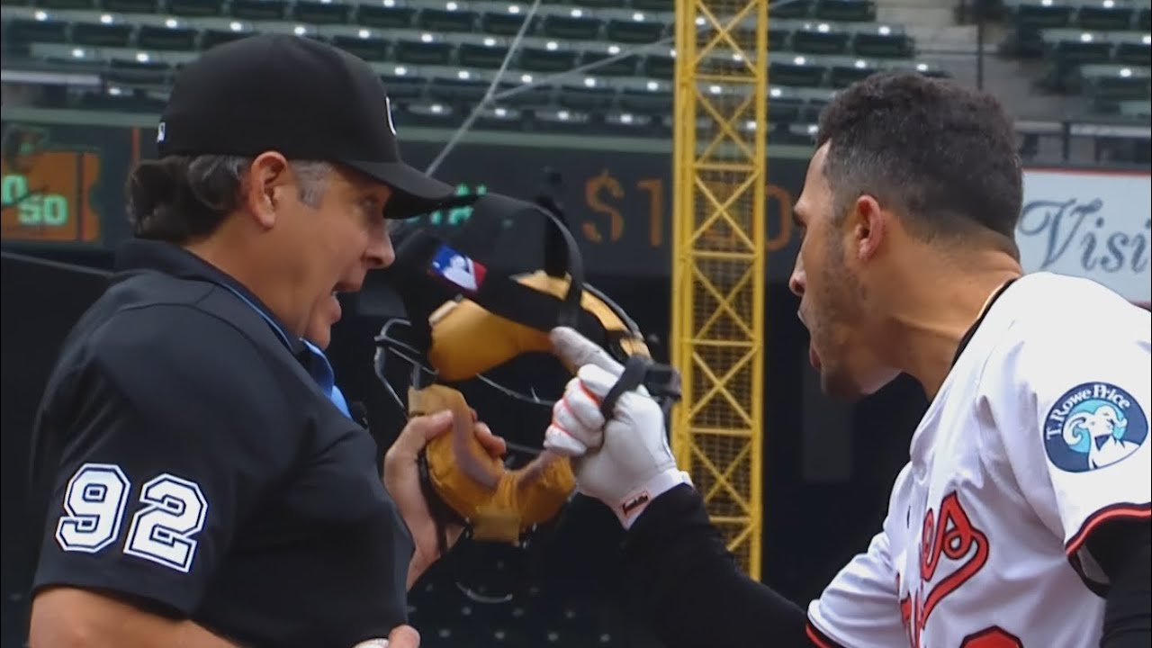 Ramon Laureano Gets Ejected for Slamming His Bat and His Helmet after Striking Out
