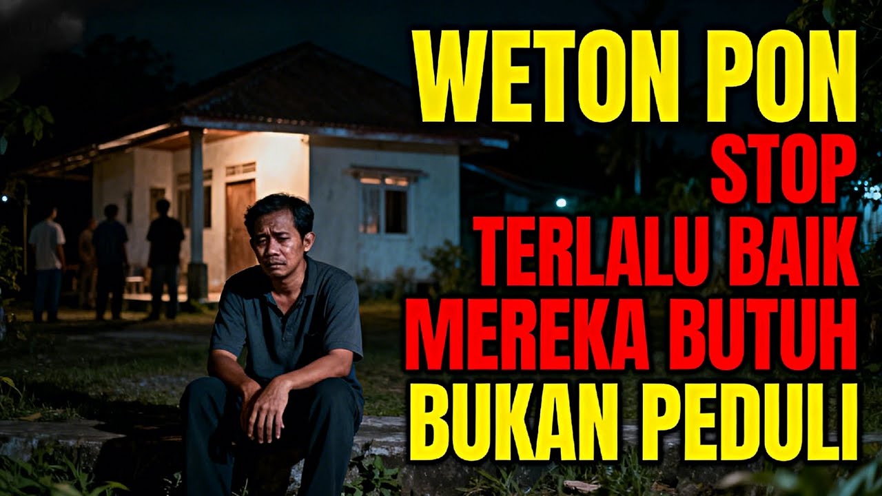 WETON PON STOP JADI ORANG BAIK MULAI SELASA! Ternyata Selama Ini Kamu Hanya Dimanfaatkan…