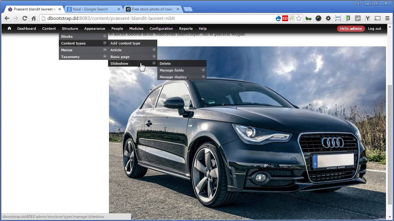 Drupal Bootstrap - 12 - Creating Carousel Slideshow - PART I