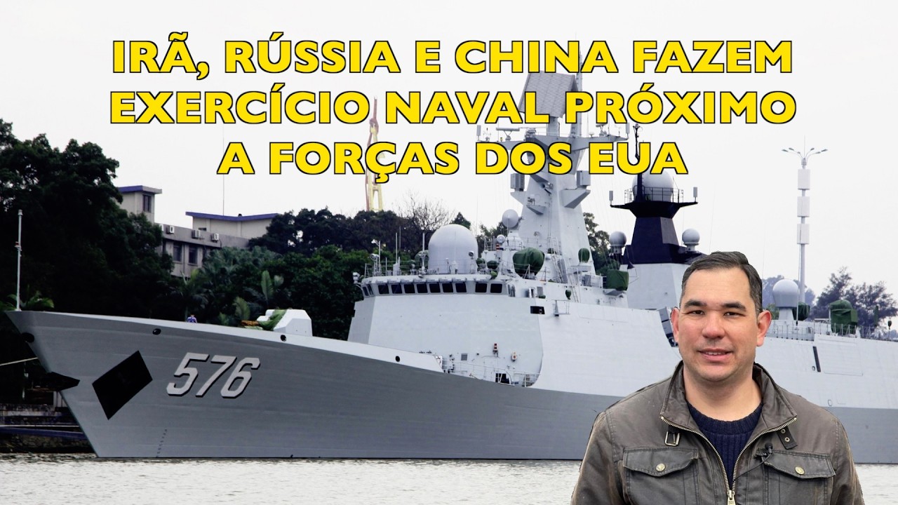 Irã, Rússia e China fazem exercício naval próximo a forças dos EUA