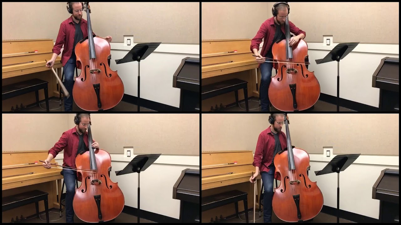“Now Found is the Fairest of Roses” for double bass quartet ; multibass arrangement