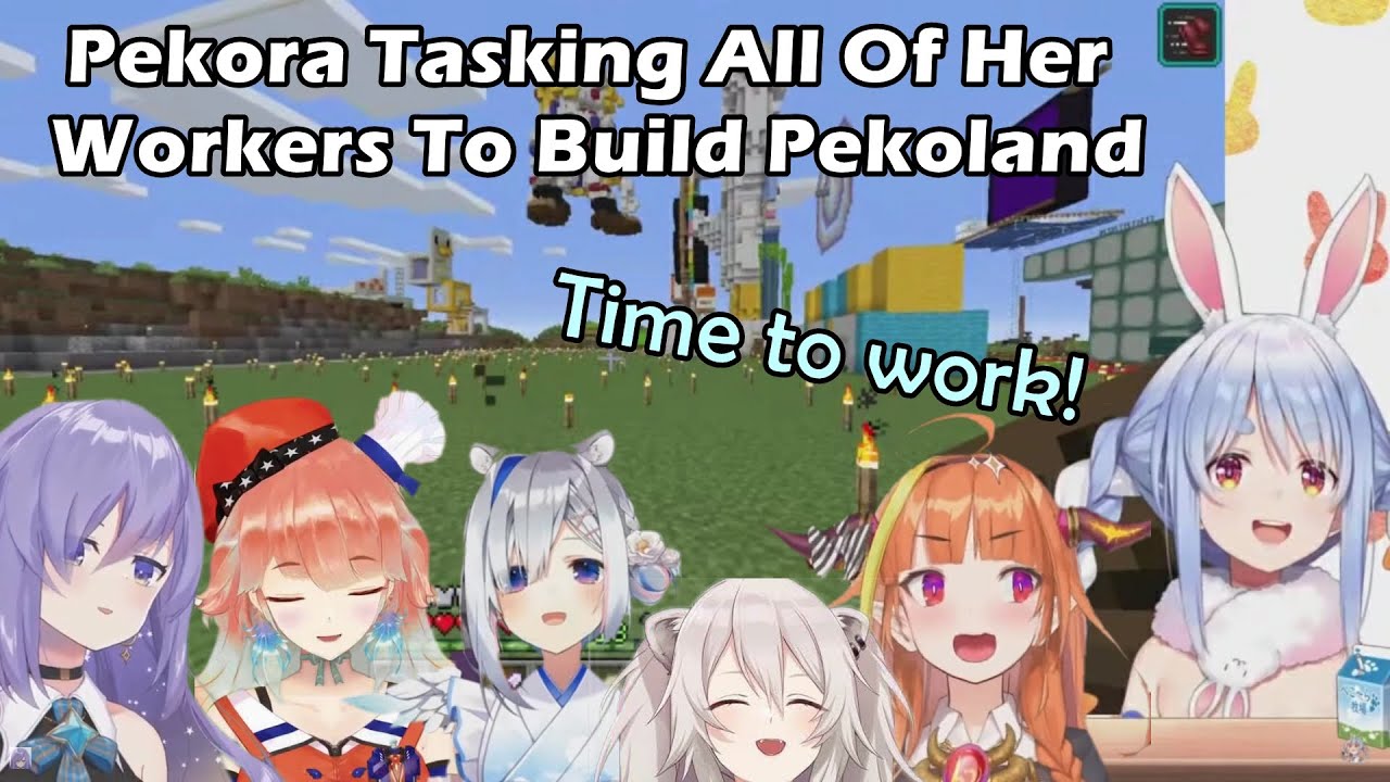 Pekora Tasks All Usada Kensetsu Workers And People Who Affiliate with Her【Hololive English Sub】