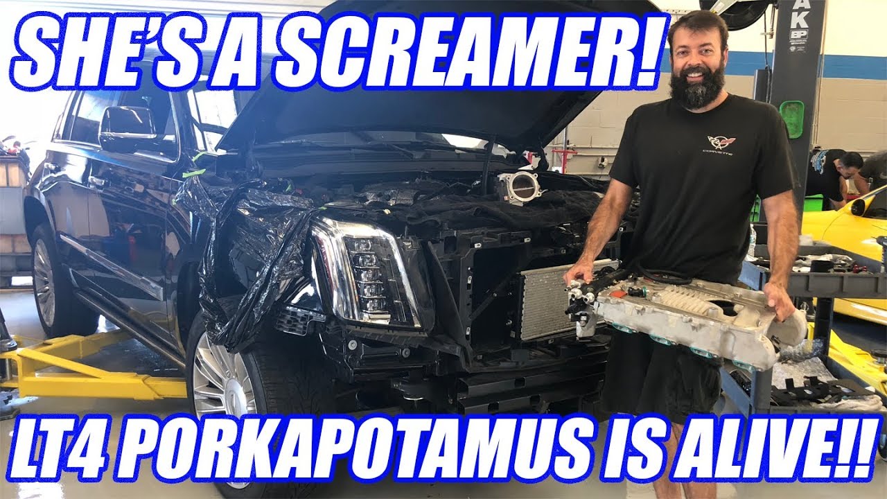 The Escalade Is SUPERCHARGED!!! The Porkapotamus Is Out Of Control!