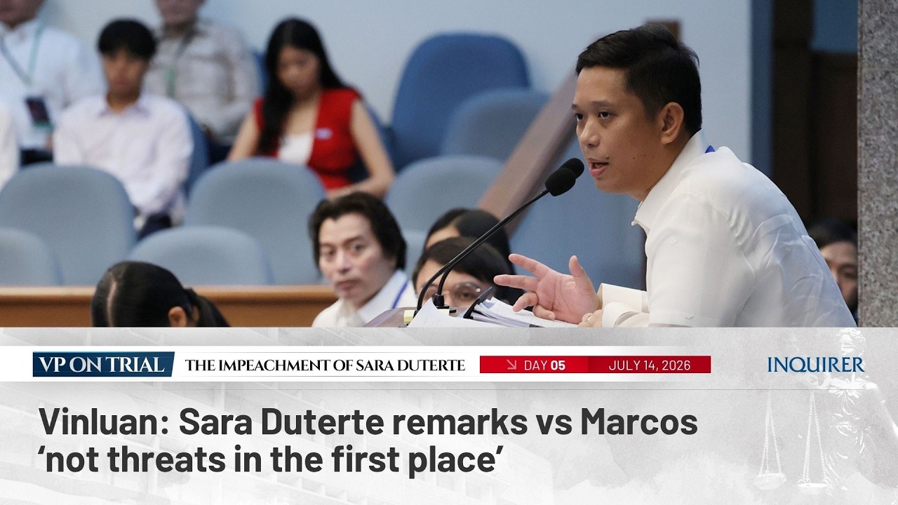 Vinluan: Sara Duterte remarks vs Marcos &lsquo;not threats in the first place&rsquo;