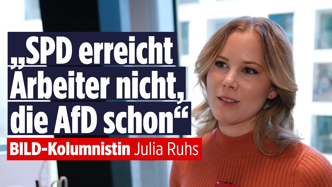 Julia Ruhs: SPD konzentriert sich in ihren Themen nicht genug auf Arbeitnehmer