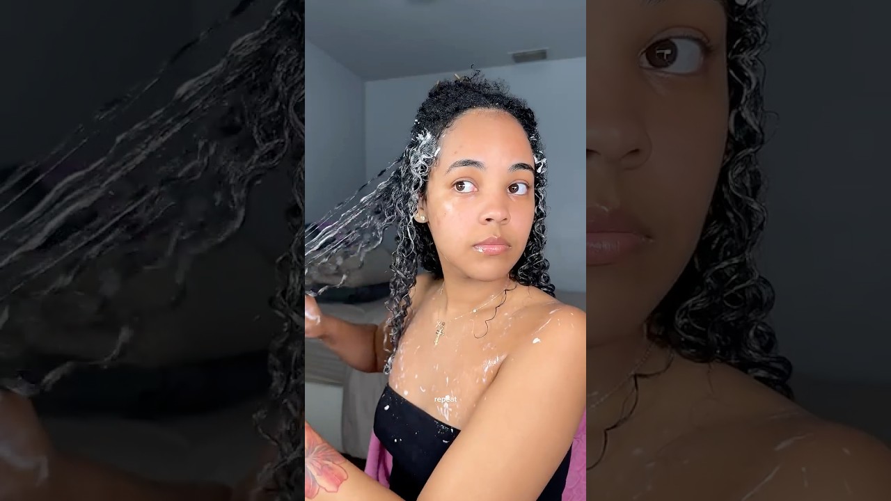 90s curly routine trend on 3c | low porosity hair ➰  