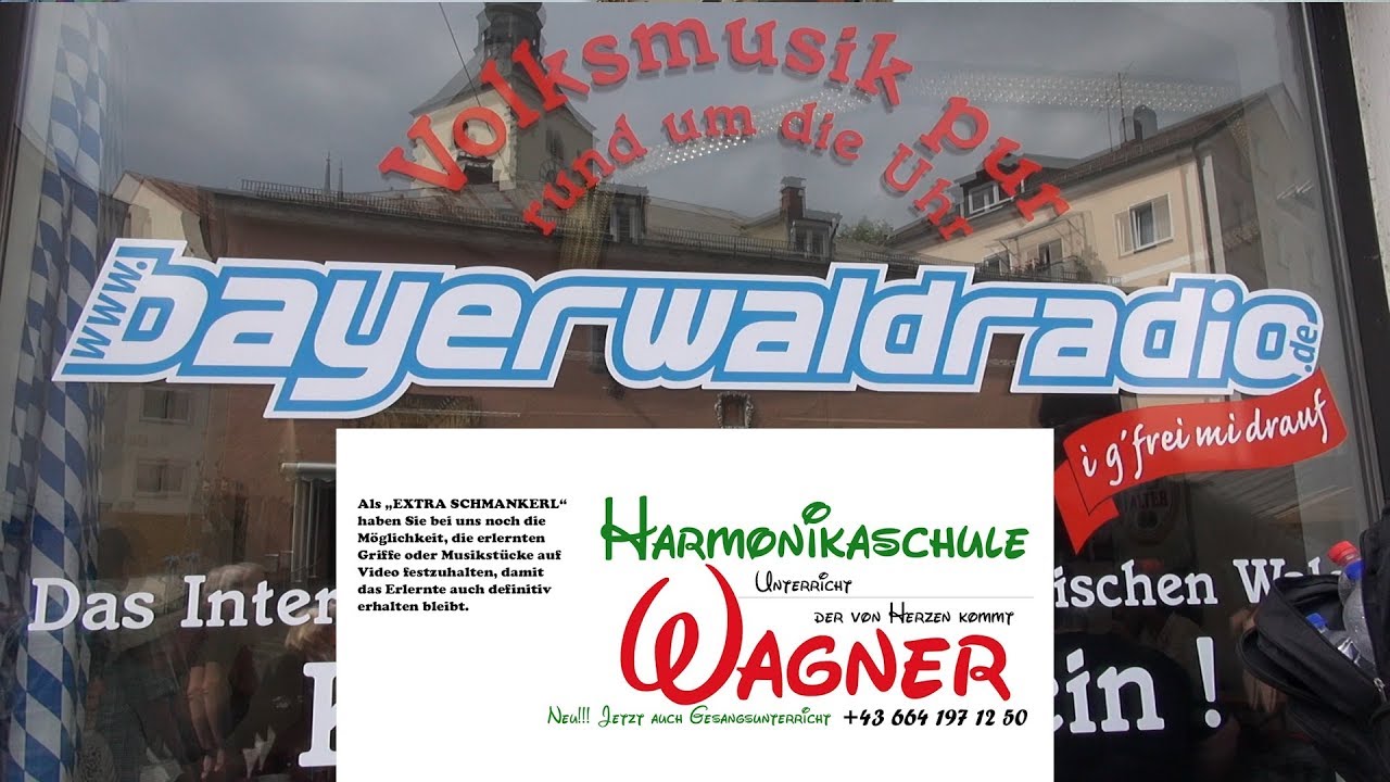 Harmonikaschule Wagner beim Bayerwaldradio in Regen 2018