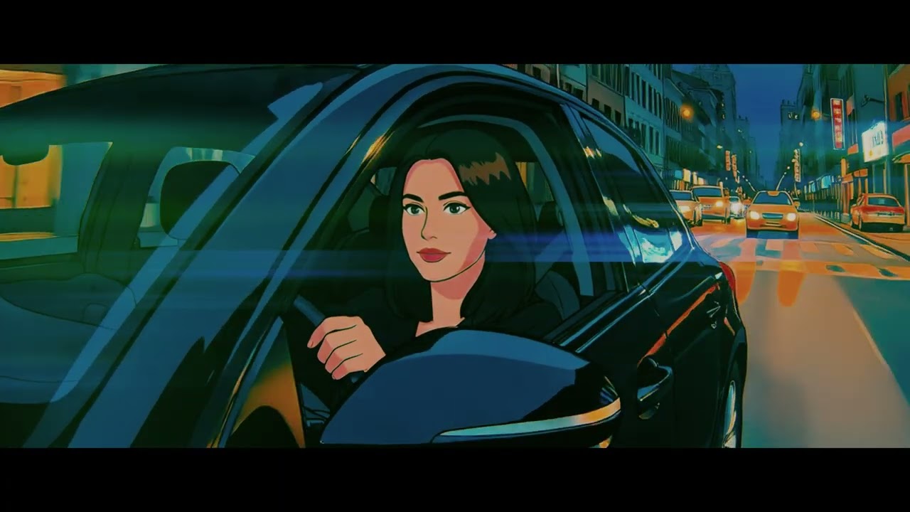 streetlamps blinking in rhythm